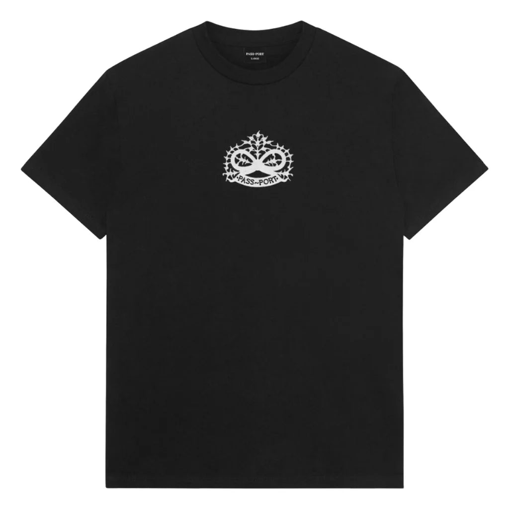Pass~Port Sterling Embroidery T Shirt - Black