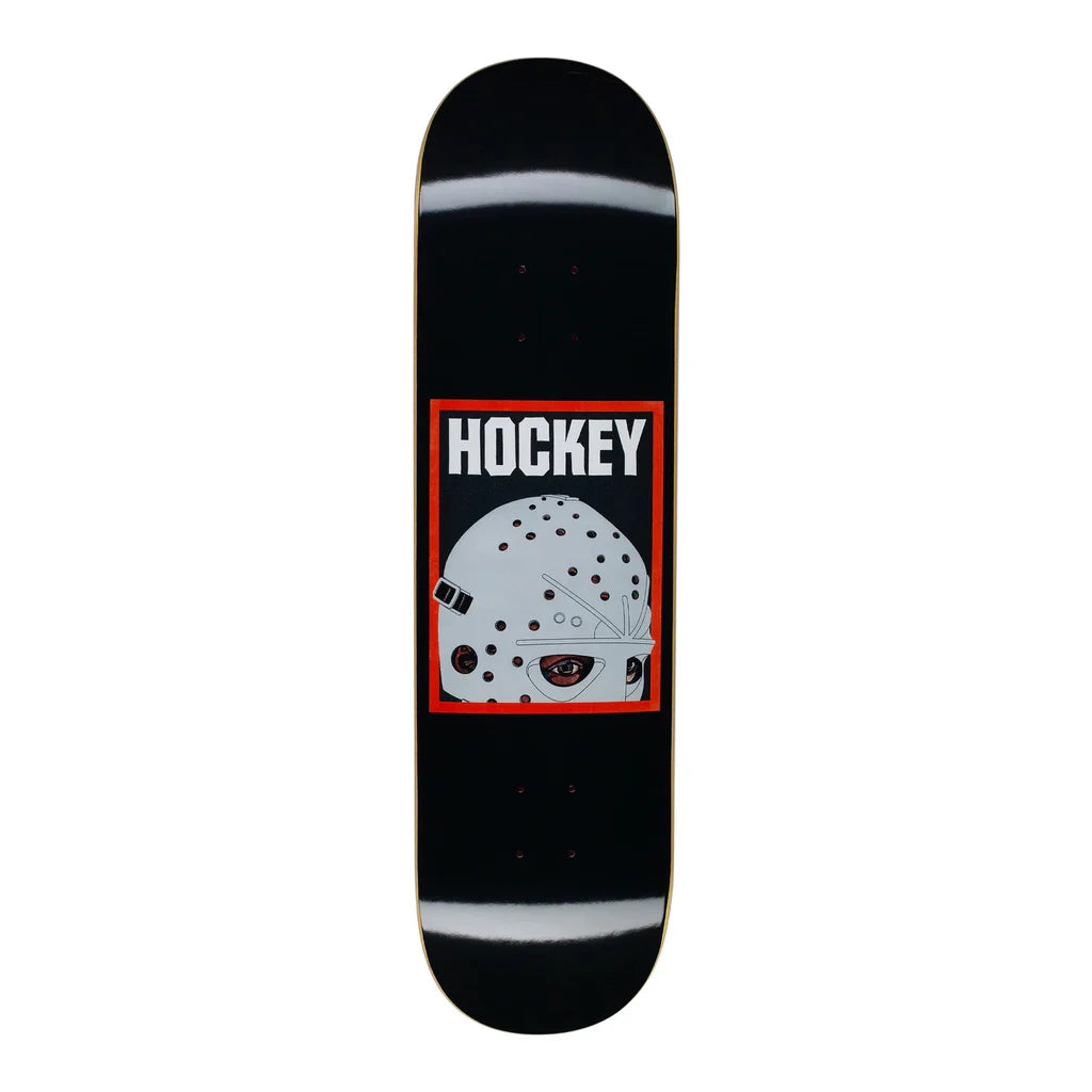 Hockey Half Mask Black Deck - 8"