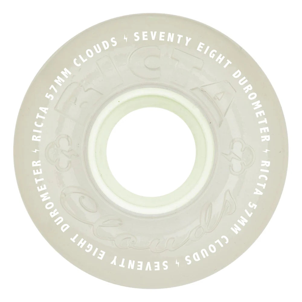 Ricta Wheels Clouds Glow In The Dark 78a Aqua - 57mm