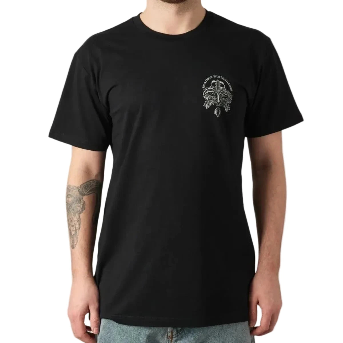 Heathen Man Mono T-Shirt - Black