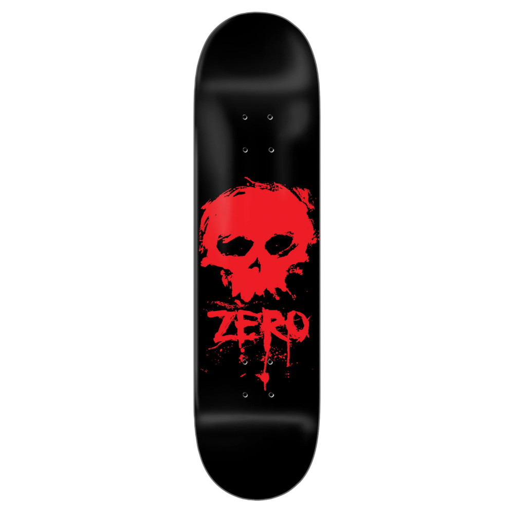Zero Blood Skull Black Dipped Deck - 8.25”