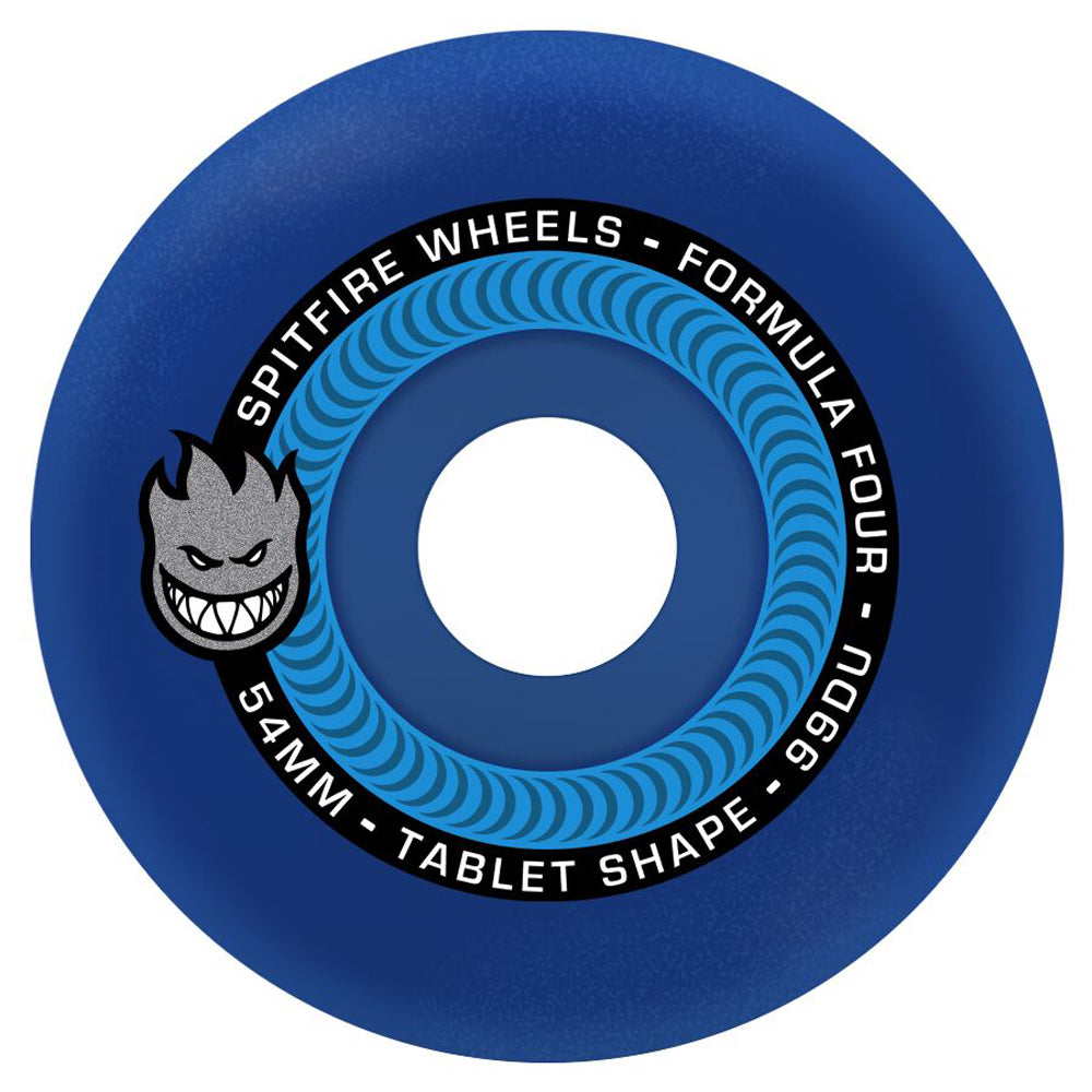 Spitfire Team F4 99Du Tablet Ice Blue Wheels - 54mm