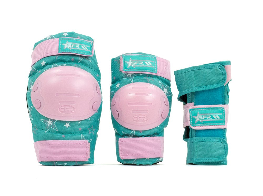 SFR Youth Star Triple Pad Set - Pink Green