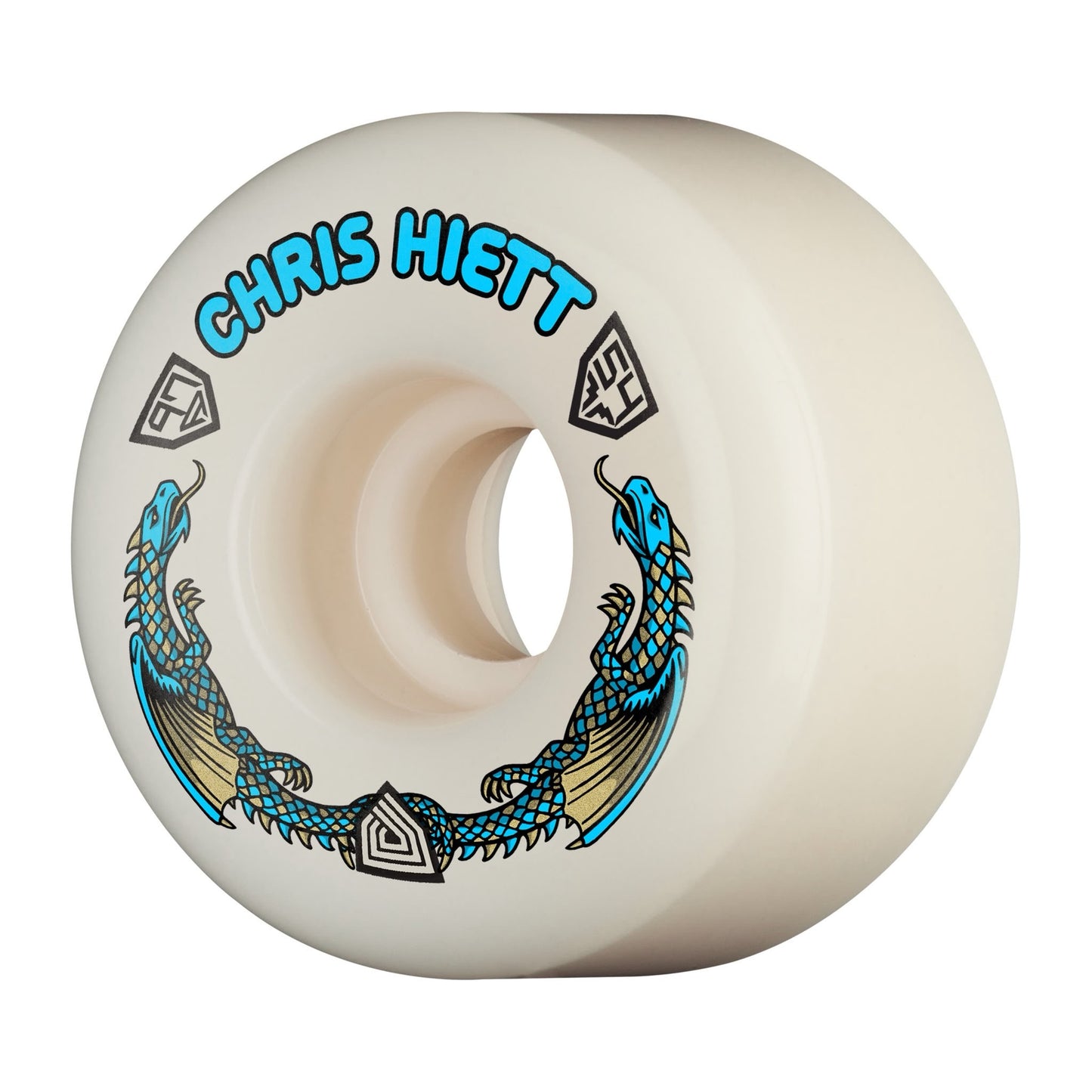 Powell Peralta Chris Hiett's Dragon Formula V7 Symmetrical Shape 97A Wheels - 54mm