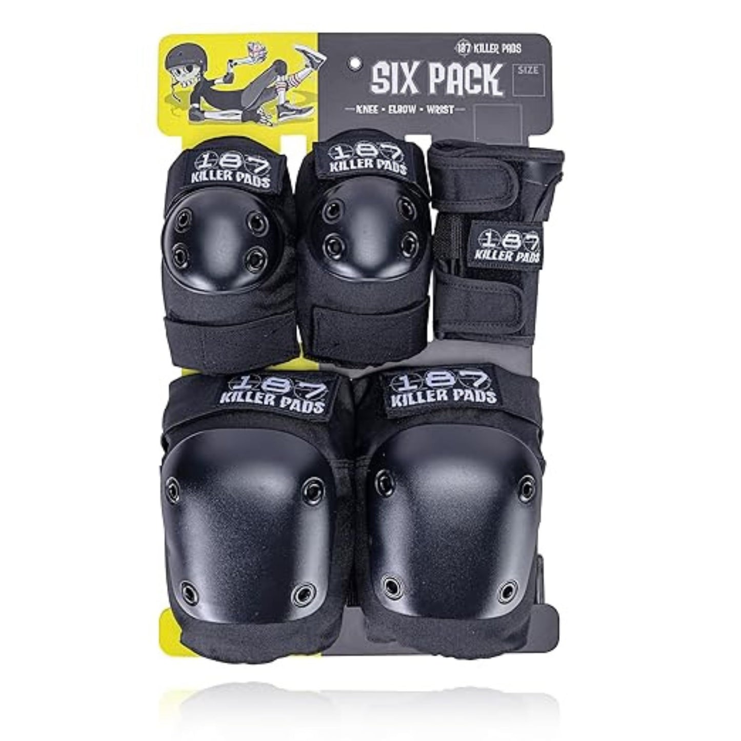 187 Killer Pad Set 6 Pack - Black