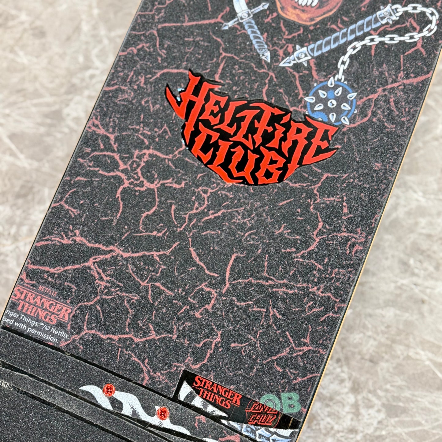 Santa Cruz X Stranger Things Hellfire Custom Built Cruiser - 9.0”