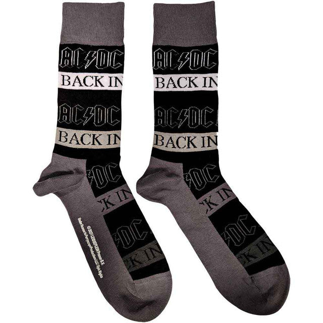 AC/DC Back In Black Socks - Black