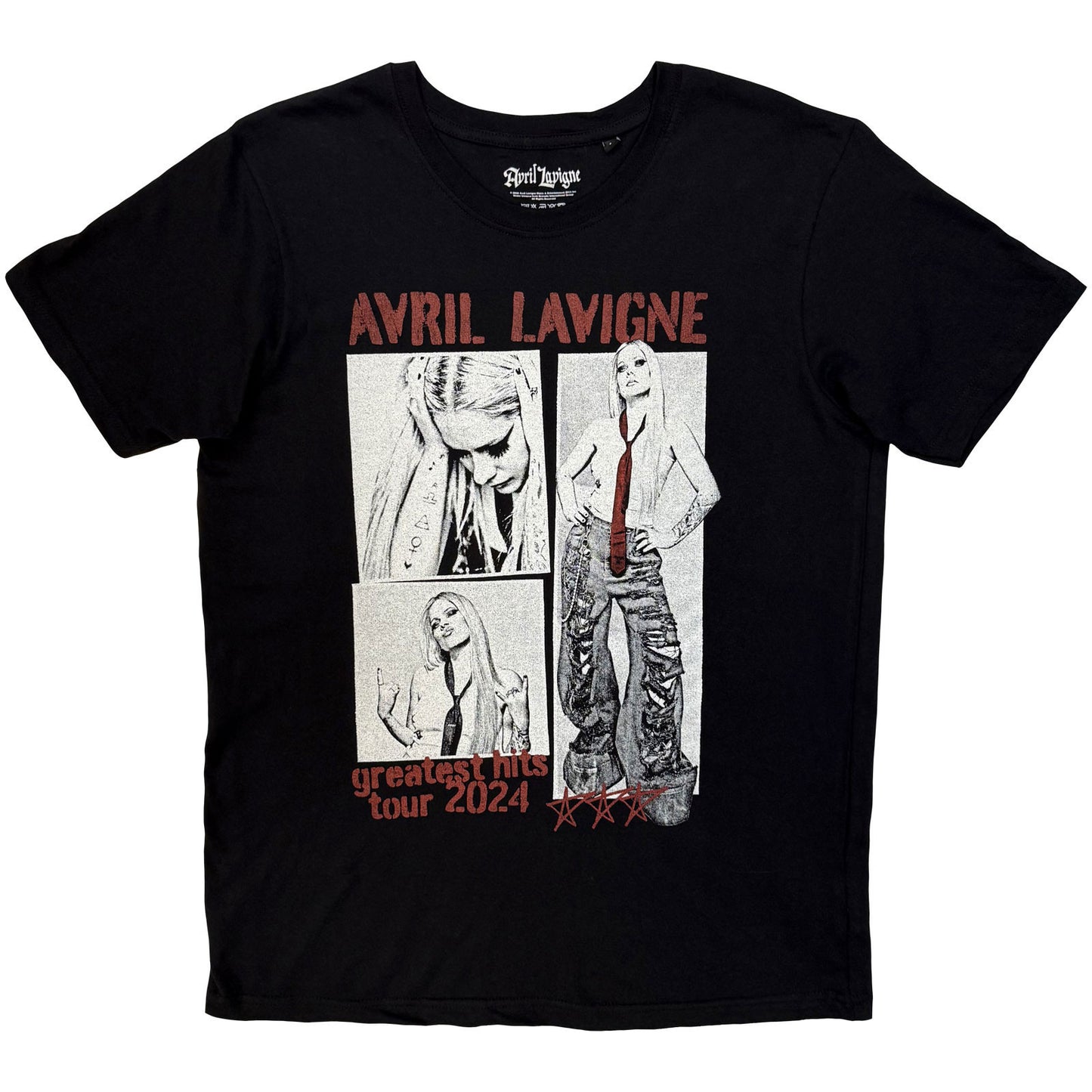 Avril Lavigne Greatest Hits T-Shirts - Black