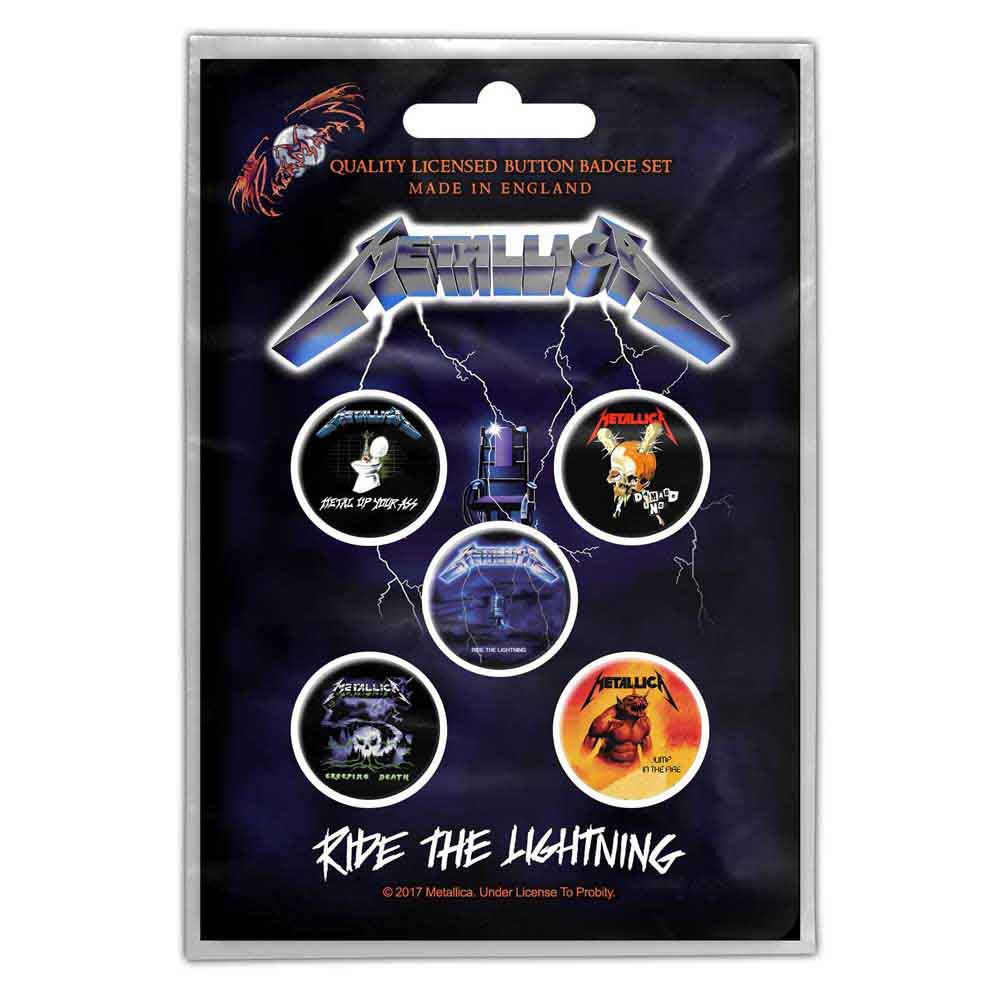 Metallica Ride The Lightning Button Badge Pack