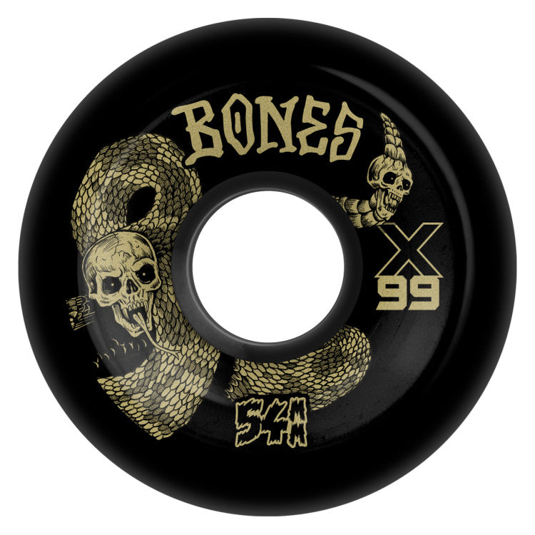 Bones X-Formula Death Venom Black Wheels V6 Wide Cut 99A - 54mm