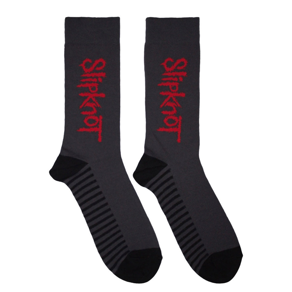 Slipknot Logo Vertical Socks - Grey