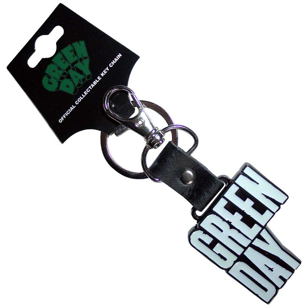 Green Day Stacked Logo Glow in the Dark Keychain