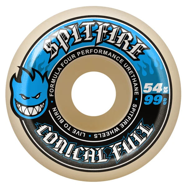 Spitfire F4 99Du Conical Full Wheels - 54mm