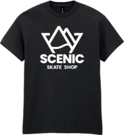 Scenic Classic Logo T Shirt - Black