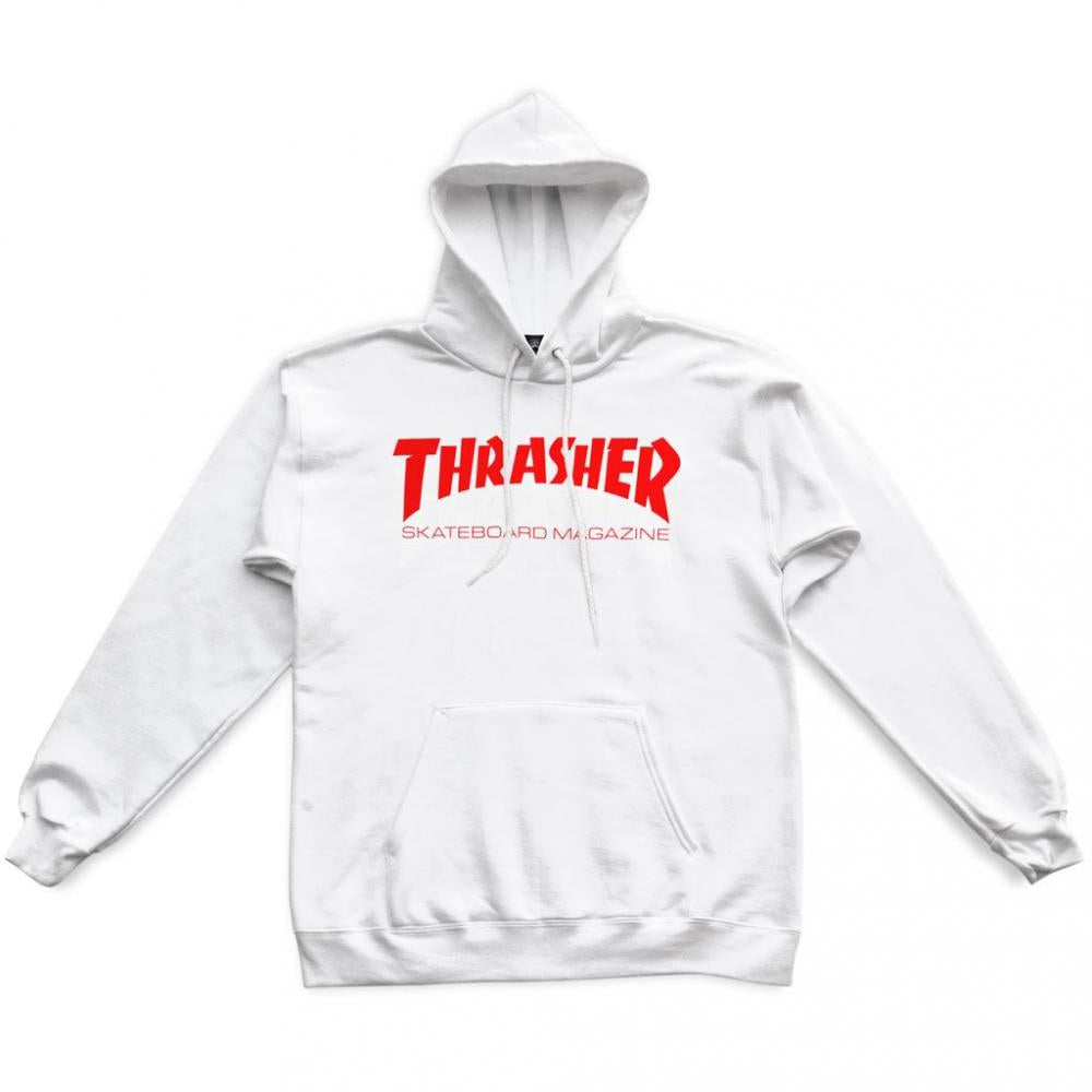 Thrasher Skate Mag Hoodie - White Red