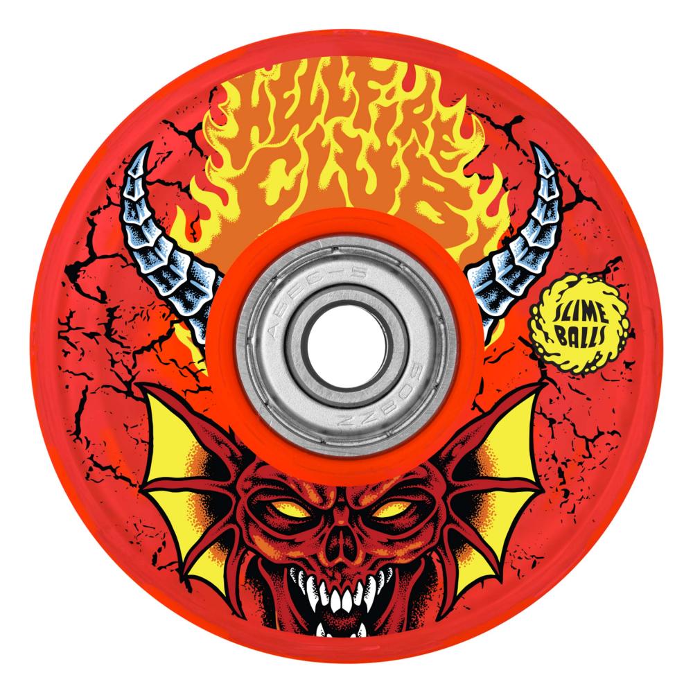 SLIME BALLS STRANGER THINGS レッドウィール 66mm Slime Balls Stranger Things Hellfire Red 78A Wheels - 66mm