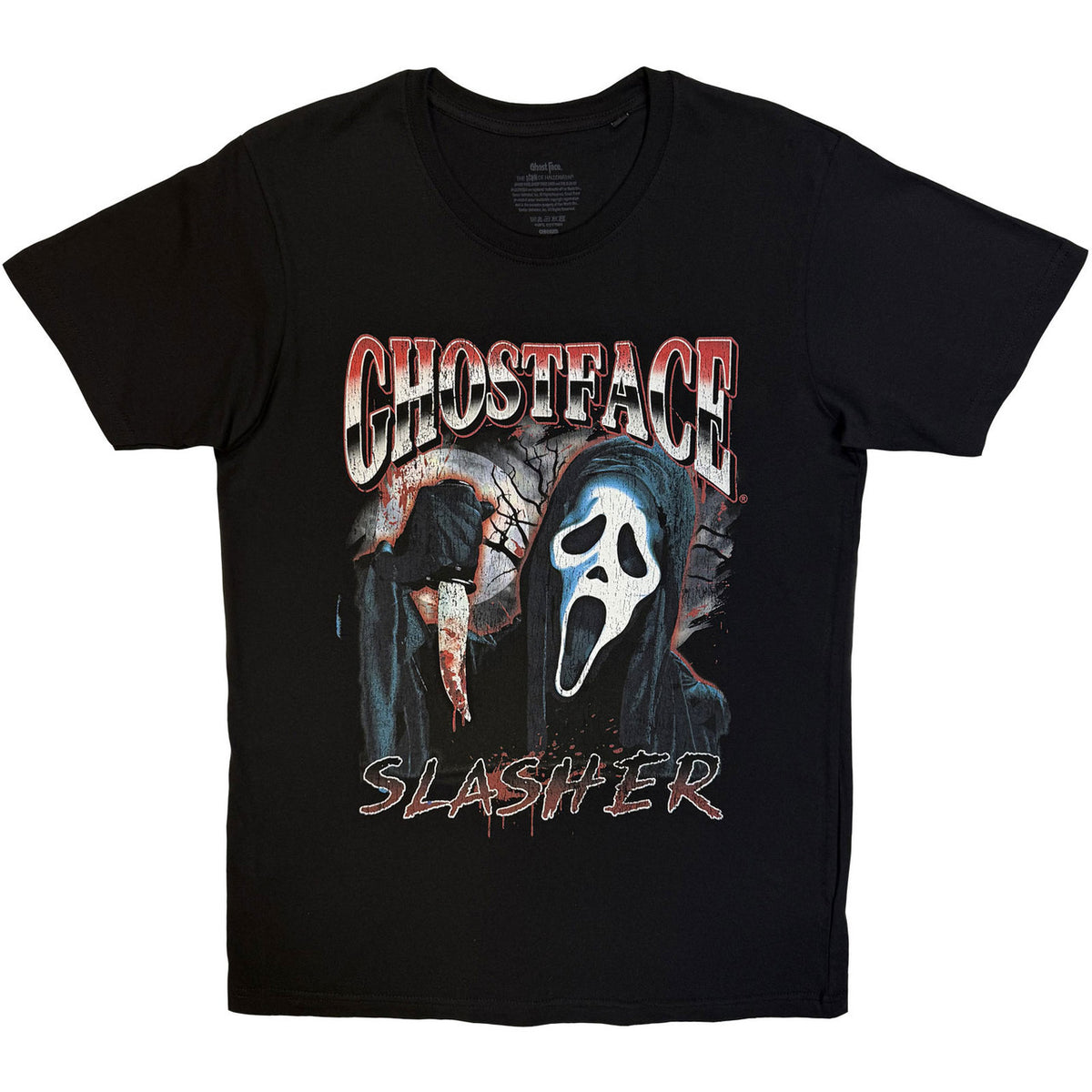 Ghostface Slasher T-Shirt - Black