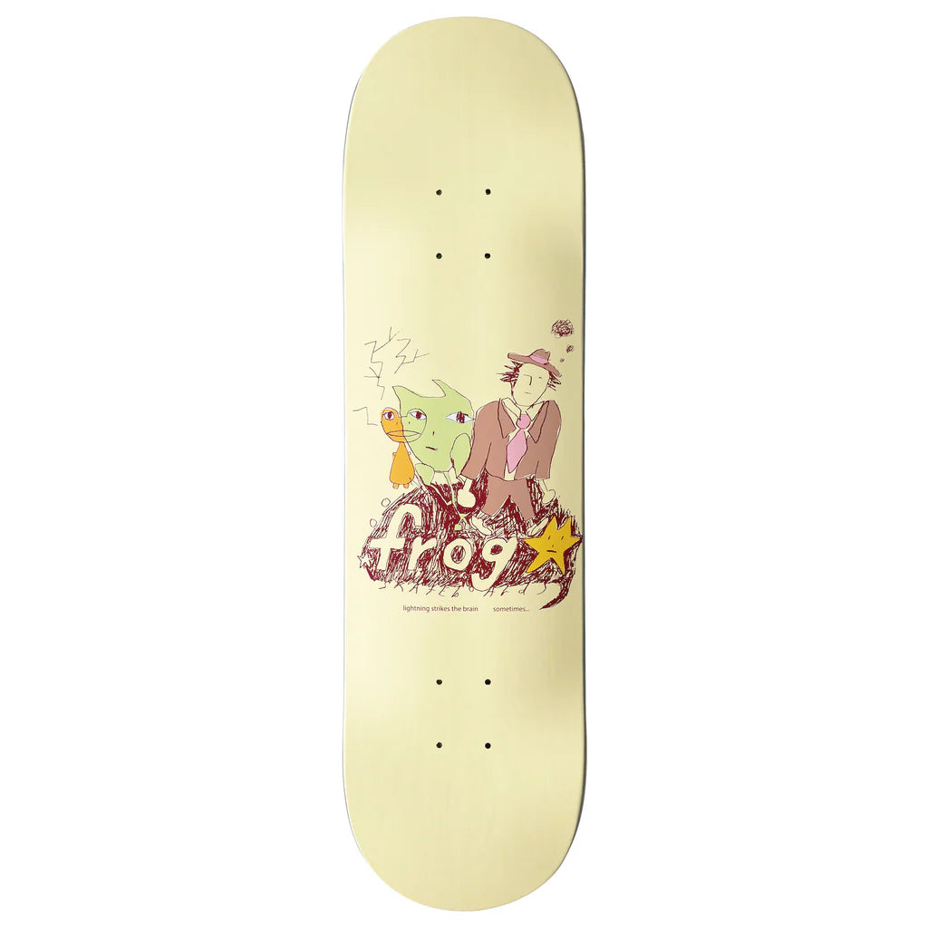 Frog Lightning Strikes The Brain Sometimes Deck - 8"