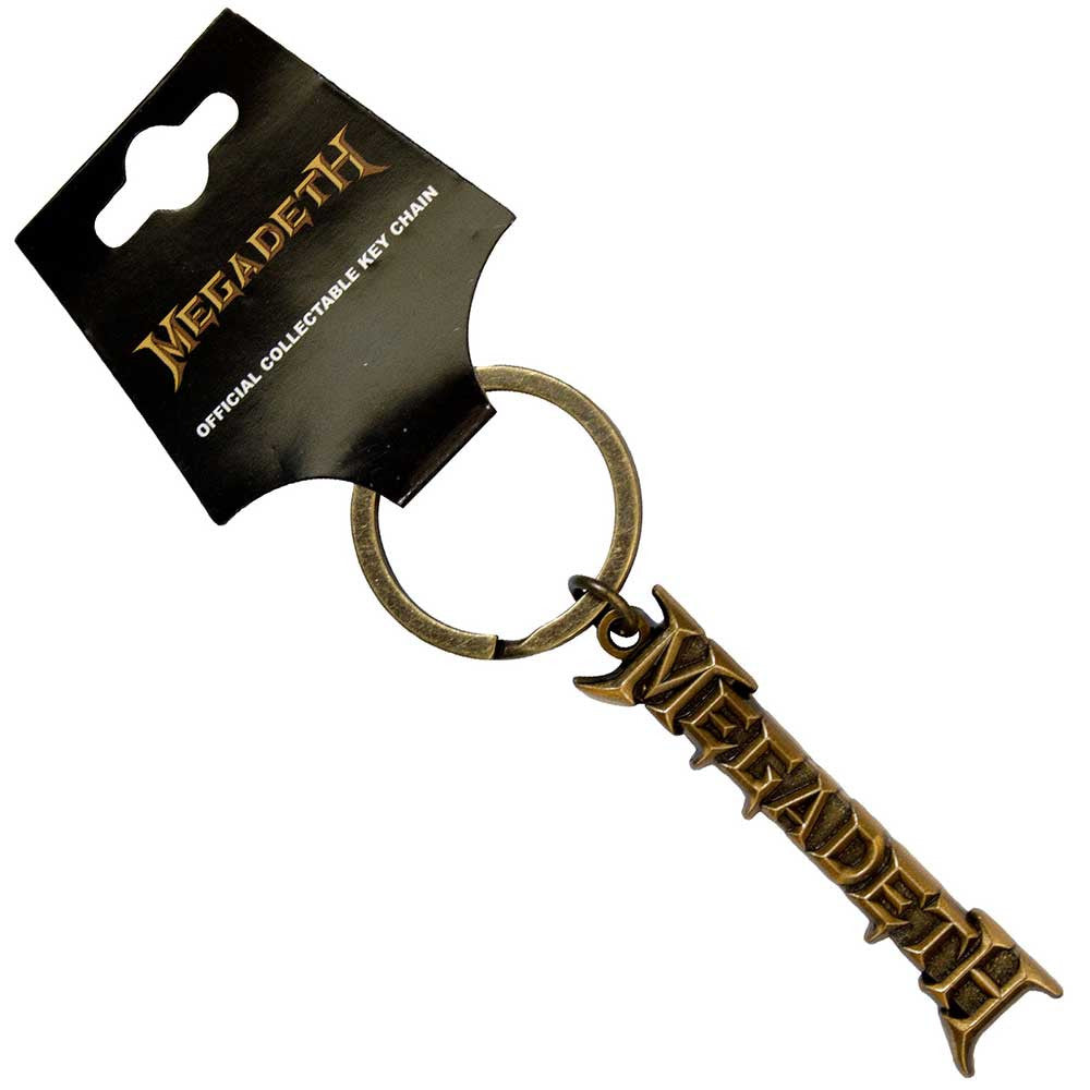 Megadeth Gold Logo v2 Keychain