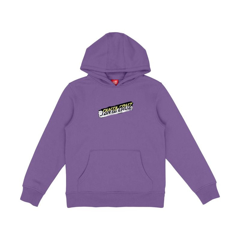 Santa Cruz Youth Damaged Hand Hoodie - Purple