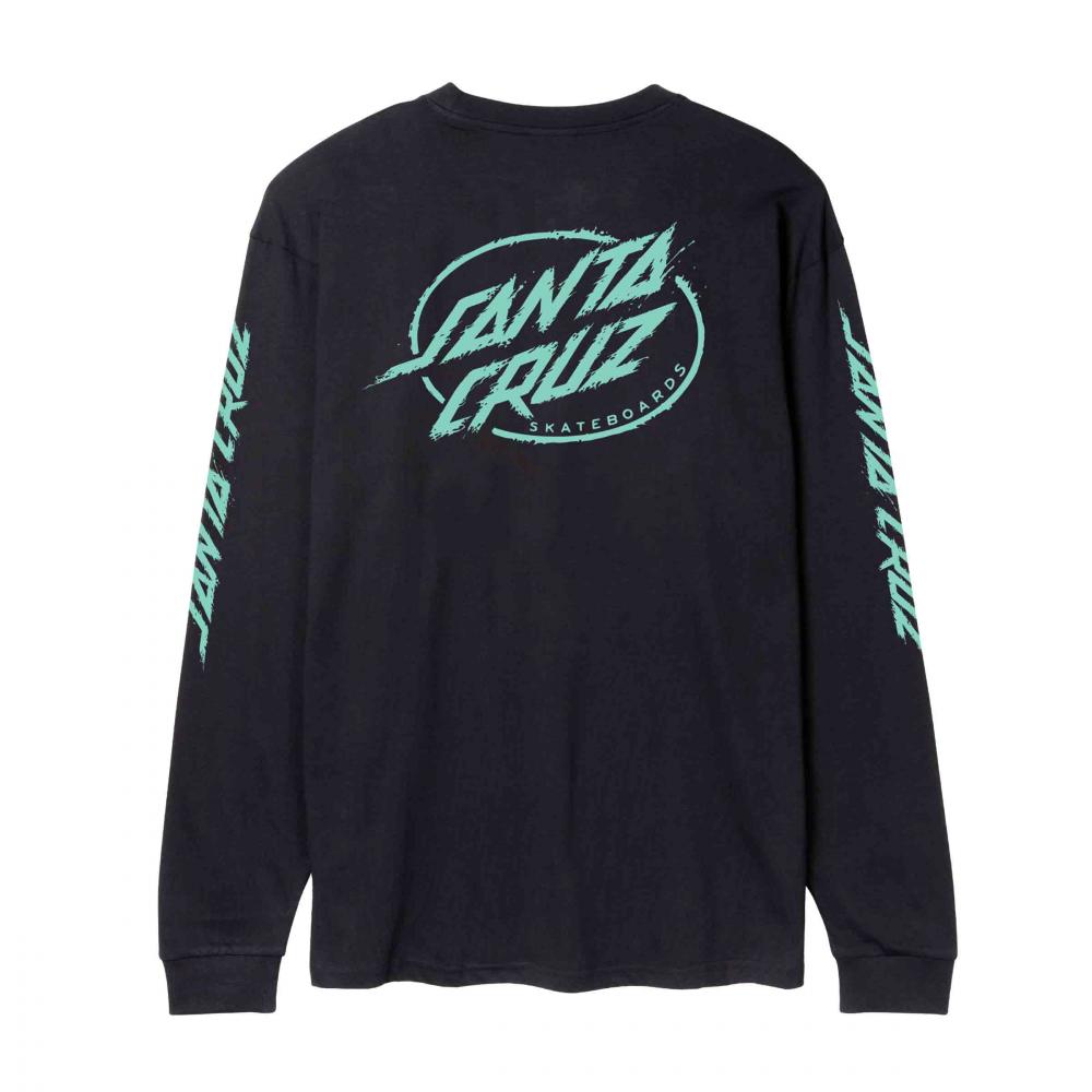 Santa Cruz Cyber Dot LS T-Shirt - Black – Scenic Skate Shop