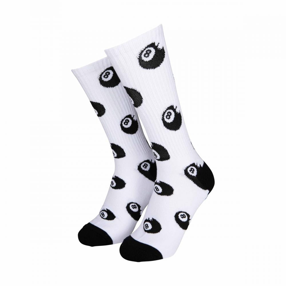 Santa Cruz Winkowski Eight Ballr Socks White Black - 2 Pack