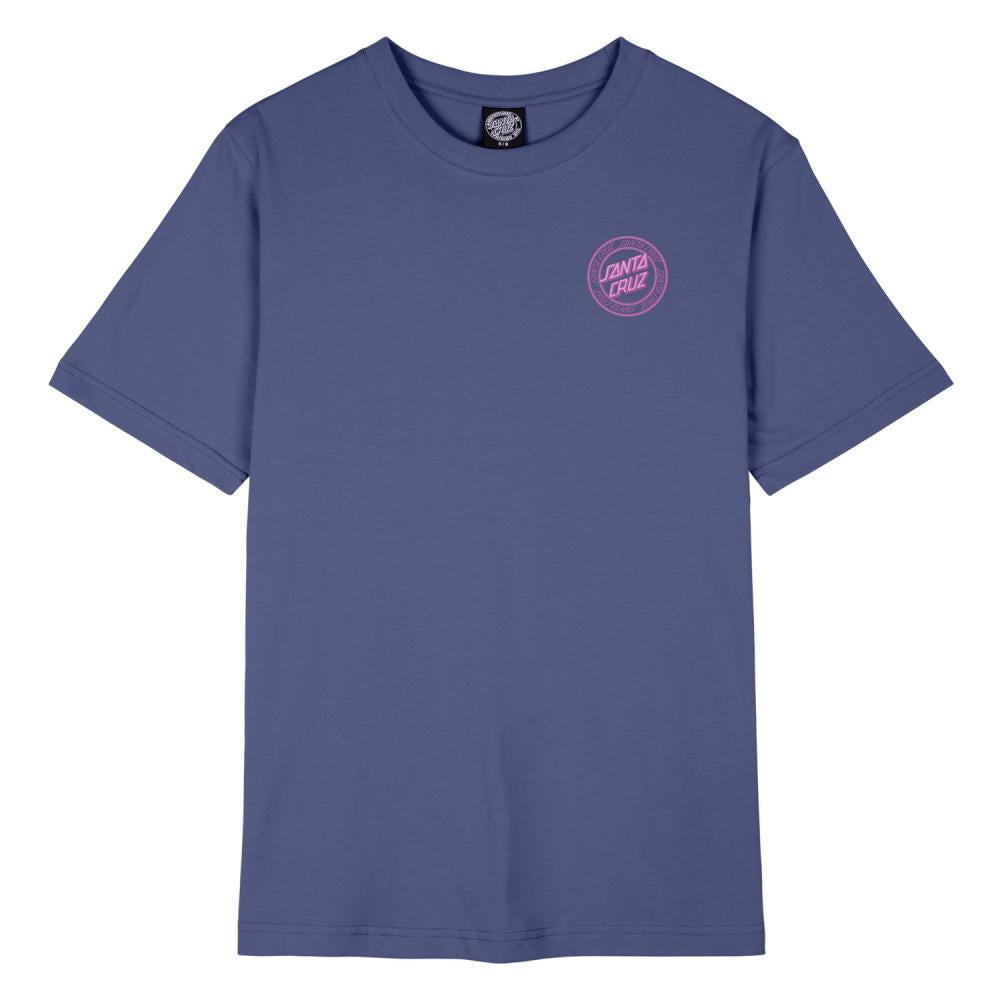 Santa Cruz Womens Check Outline Ringed Dot T-Shirt - Future Dusk