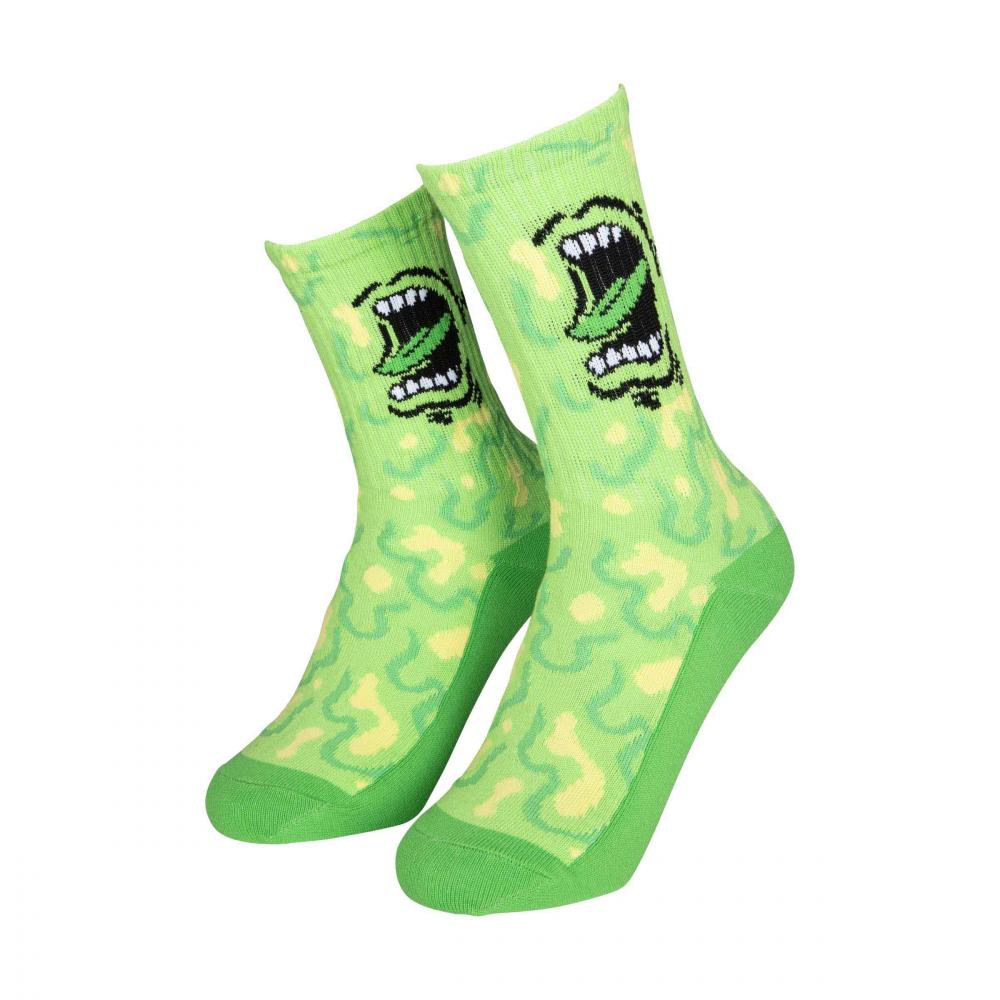 Santa Cruz Youth Slime Socks 2 Pack - Green Pink