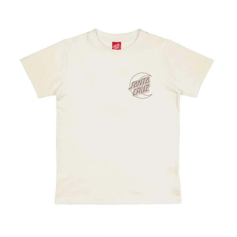Santa Cruz Imprint Moon Dot Youth T-Shirt - Unbleached Cotton