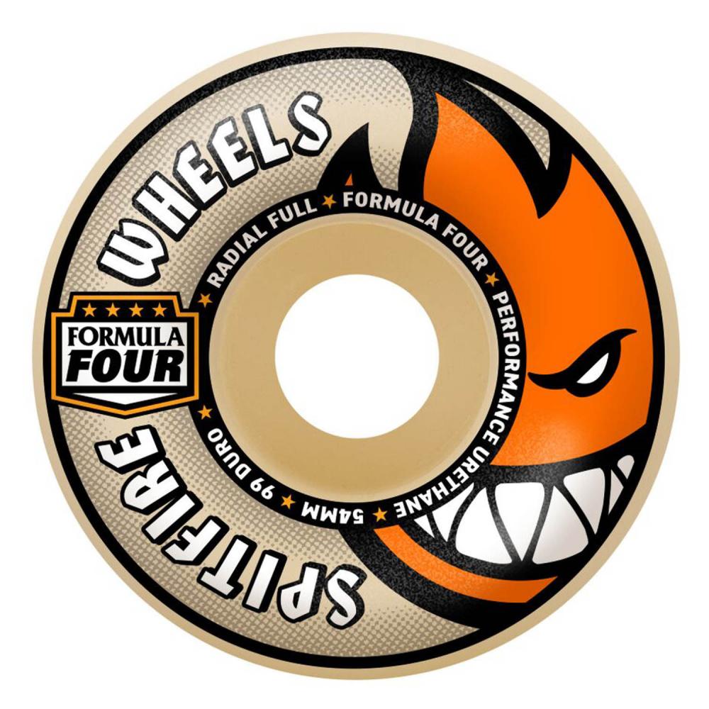 Spitfire Formula Four Radial Full Natural 99a Wheels - 56mm
