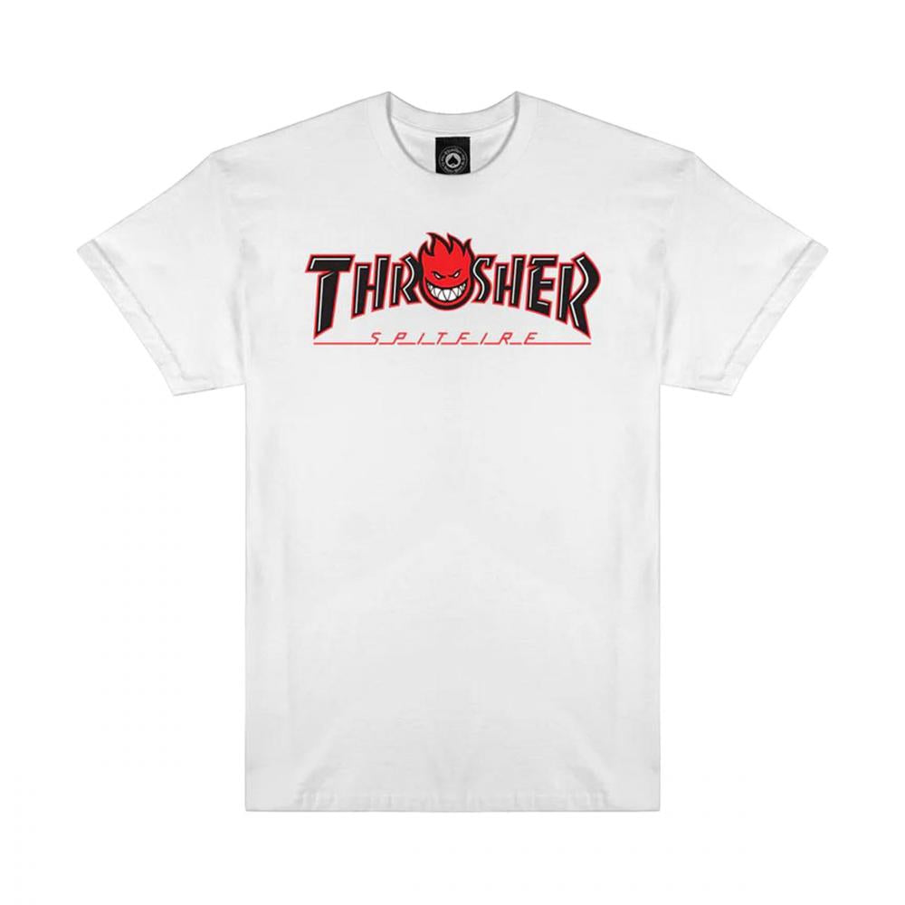 Thrasher x Spitfire Big Head Outline Tee - White