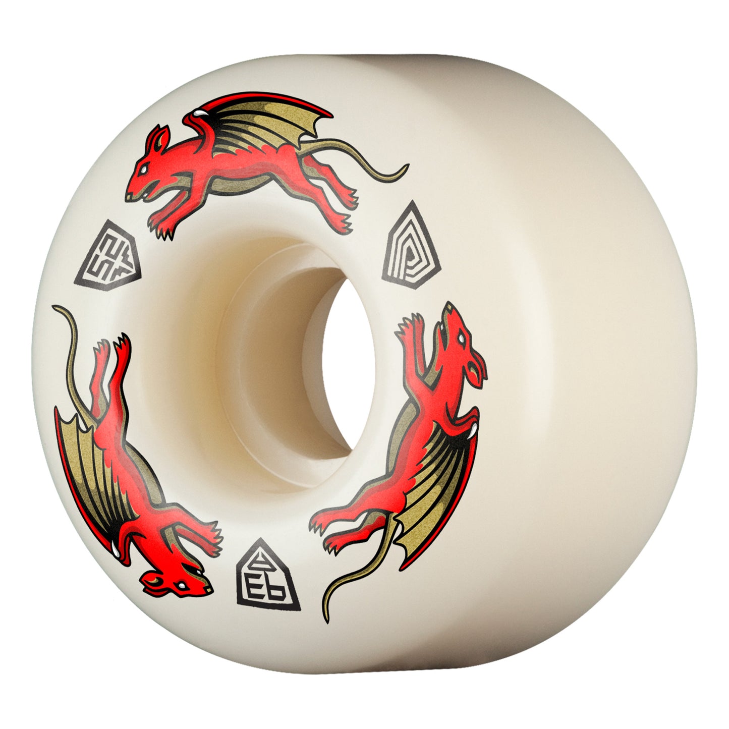 Powell Peralta Dragon Formula Nano Rat 93A V4 Off White Wheels - 52mm