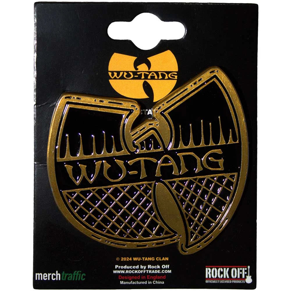 Wu Tang Clan Black & Gold Logo Pin Badge
