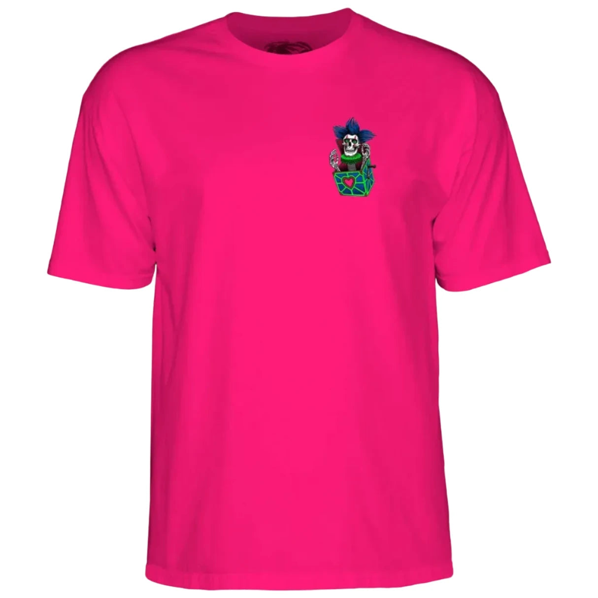 Powell Peralta Chris Hiett Skull Tee - Hot Pink
