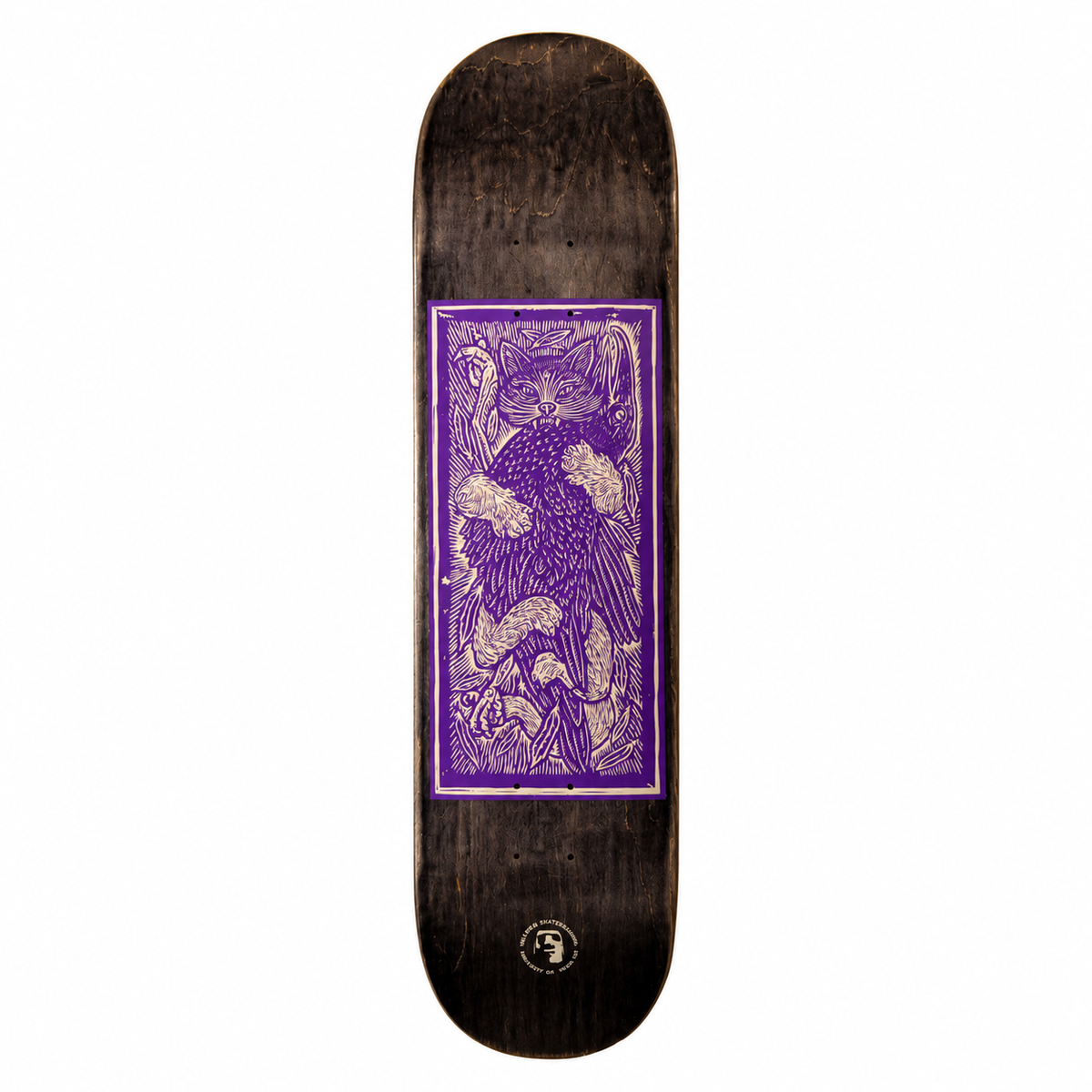 Heathen Crow Killer 8 inch skateboard deck