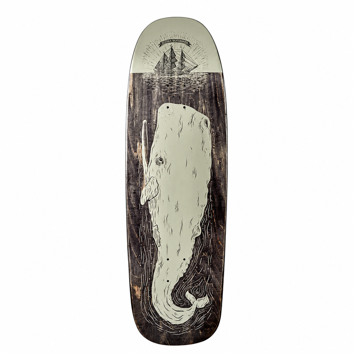Heathen Moby Rising Metallic 9.25 inch skateboard deck