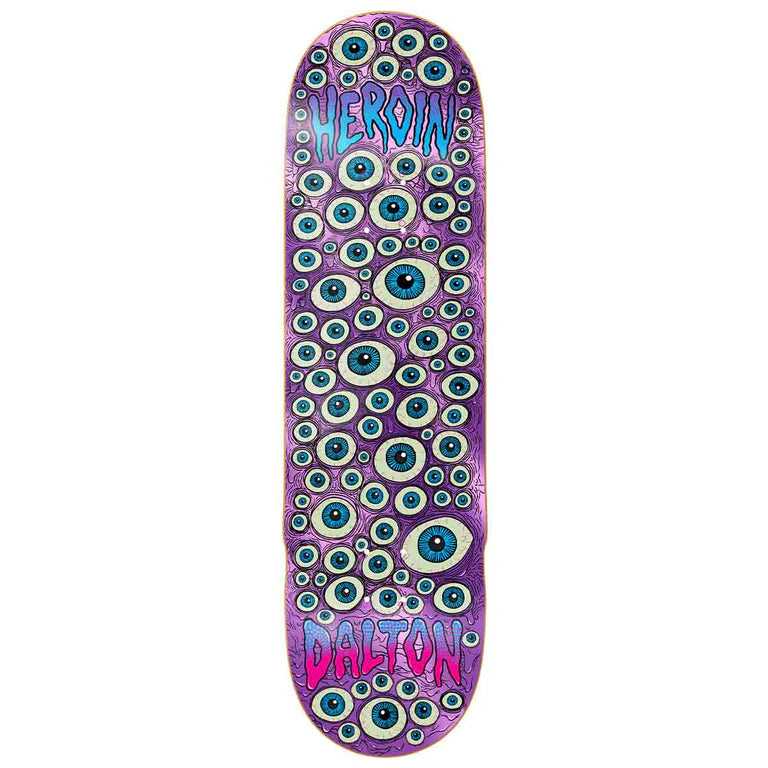 Heroin Dalton Eyes Purple Foil Deck - 8.625"