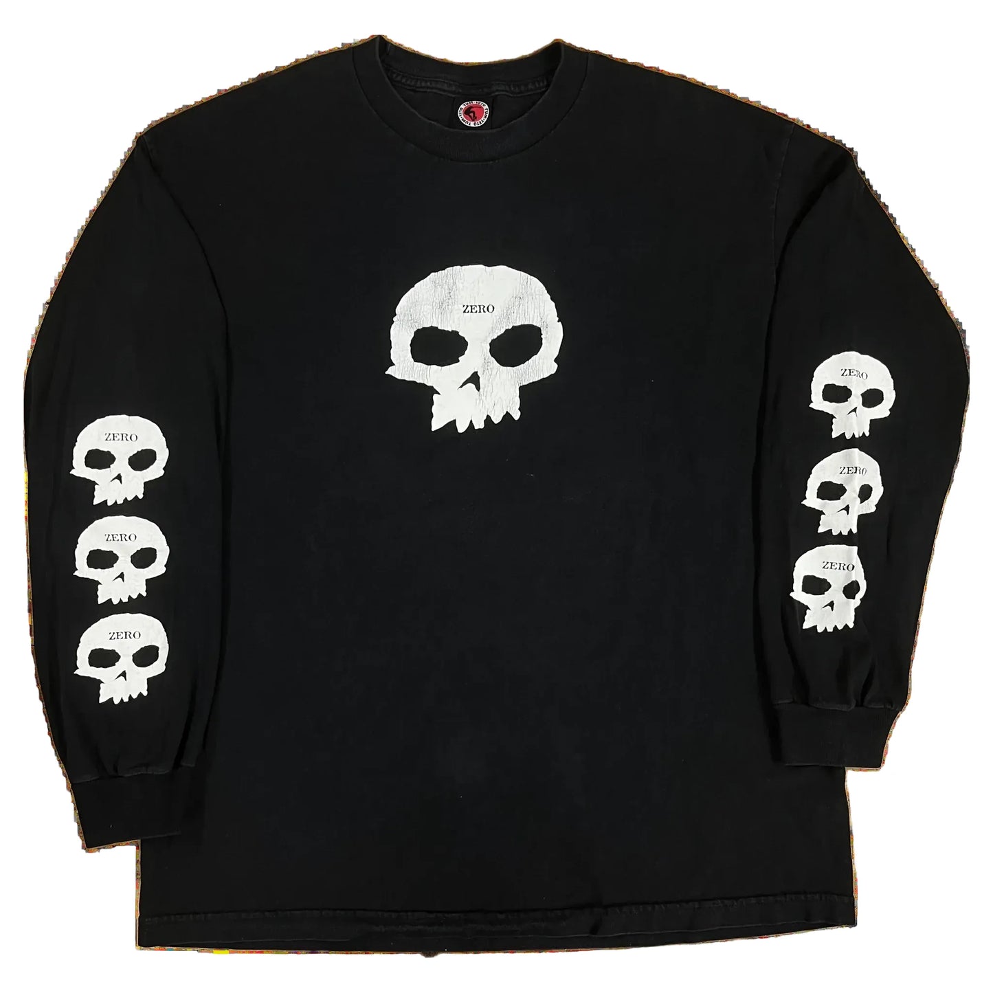 Zero Multi Skull Longsleeve Tee - Black
