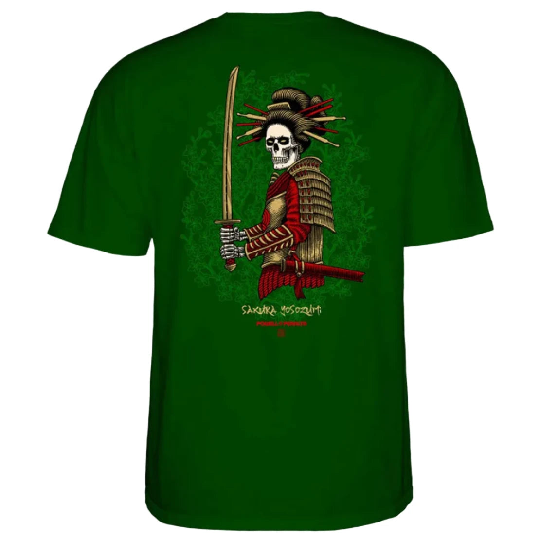 Powell Peralta Sakura Yosozumi Onna Bugeisha Tee - Forest Green