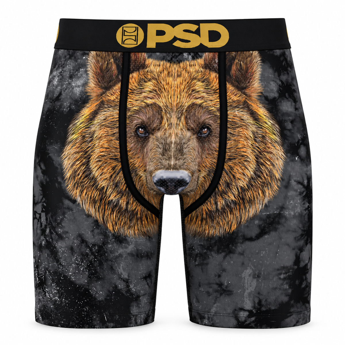 PSD Grizz boxer briefs on white background