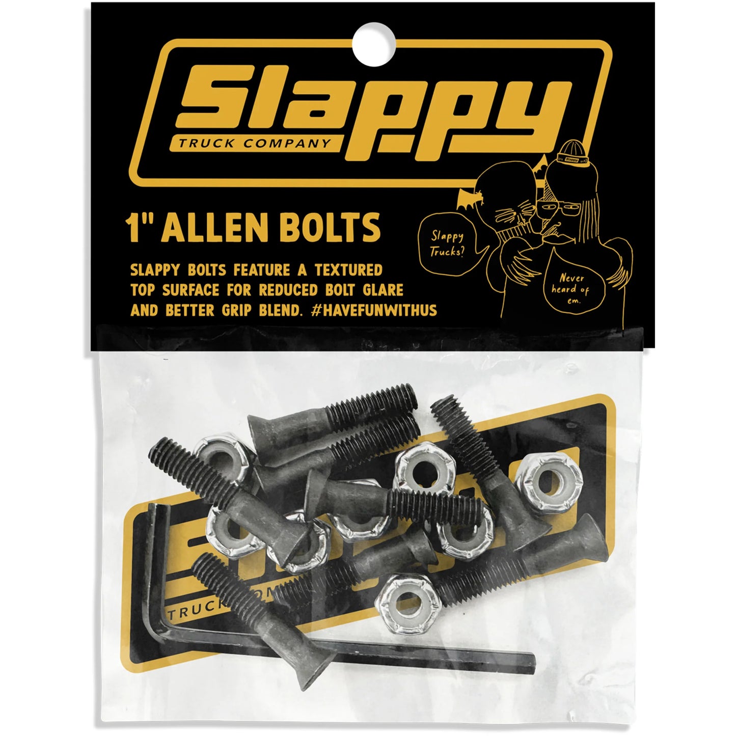 Slappy Allen Bolts Black - 1"