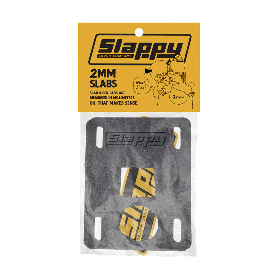 Slappy Slabs Low Risers Black - 2mm