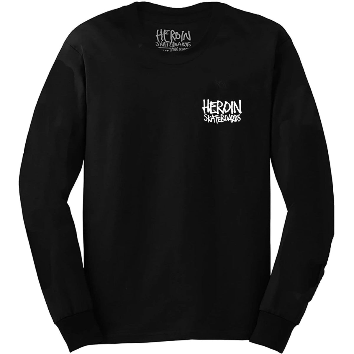 Heroin Space Egg Long Sleeve Tee - Black (front)