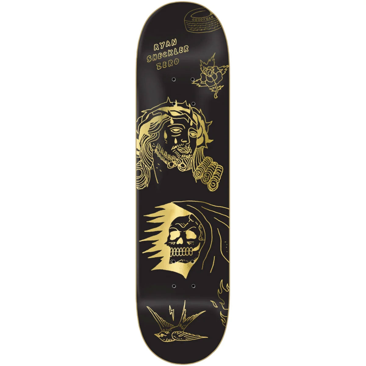 Zero Ryan Sheckler Suffer Gold Foil deck 8.5 inch