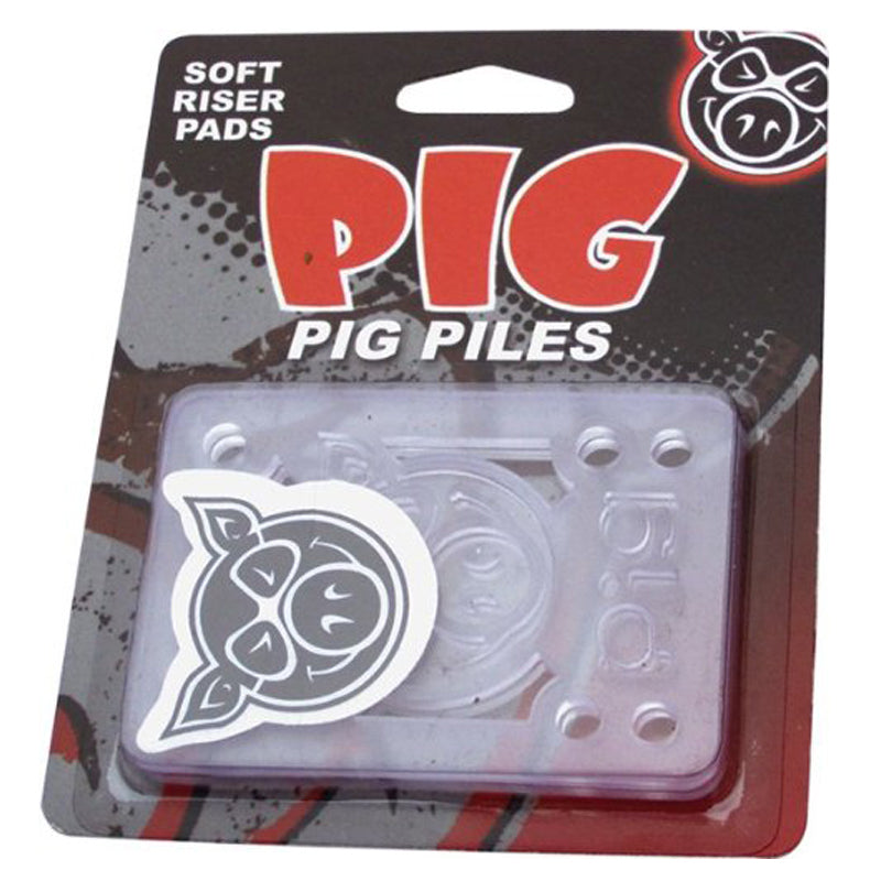 Pig Piles Clear Shockpads Risers - 1/8”