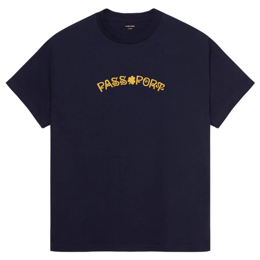 Pass~Port Sham Embroidery Tee - Navy