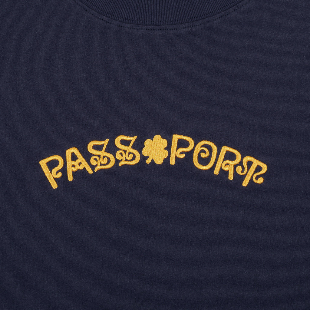 Pass~Port Sham Embroidery Tee - Navy