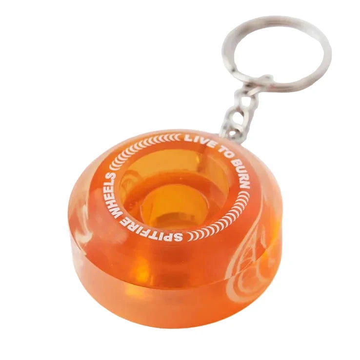 Spitfire Key Chain Sapphire Wheel - Orange