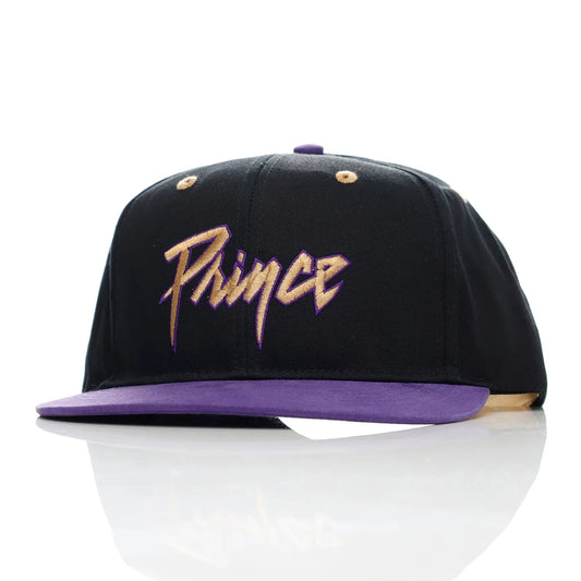 Prince Gold Logo & Symbol Cap - Black Purple