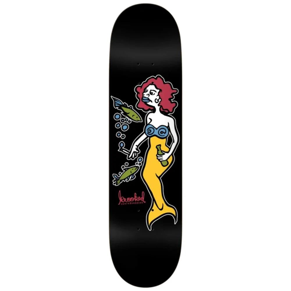 Krooked DBX Team Mermaid Black Deck - 8.25"